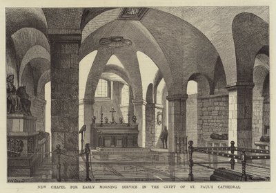 New Chapel for Early Morning Service in the Crypt of St Paul